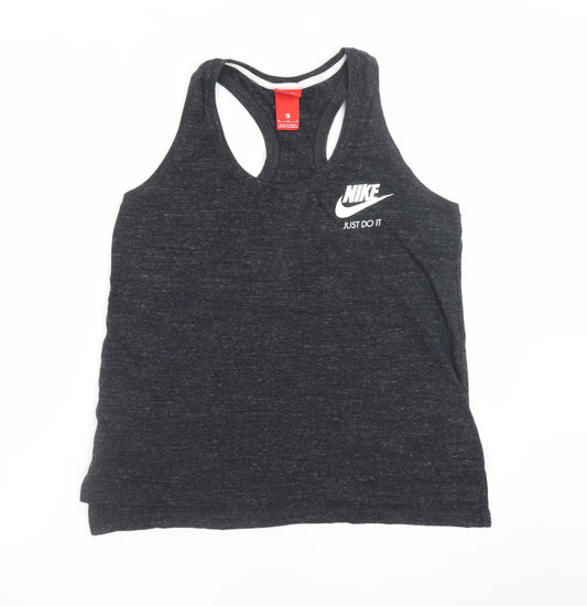 Nike Men's Black Sleeveless Sports T-Shirt M Cotton Blend