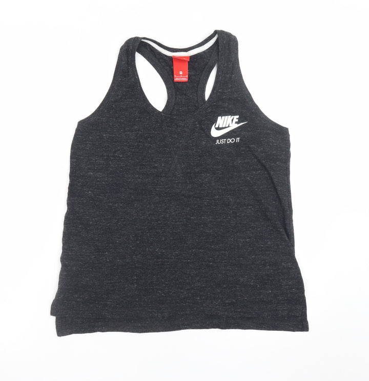 Nike Men's Black Sleeveless Sports T-Shirt M Cotton Blend