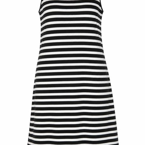 Marks and Spencer Women's Black Striped Tank Dress Size 8