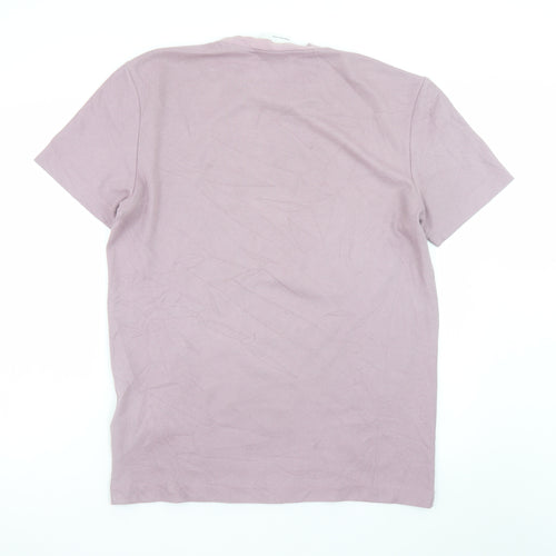SELECTED HOMME Men's Purple Short Sleeve Crew Neck T-Shirt Size S