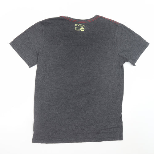 RVCA Men's Grey Large Animal Art Graphic T-Shirt