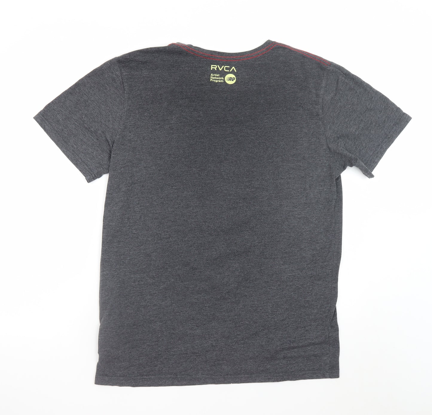 RVCA Men's Grey Large Animal Art Graphic T-Shirt