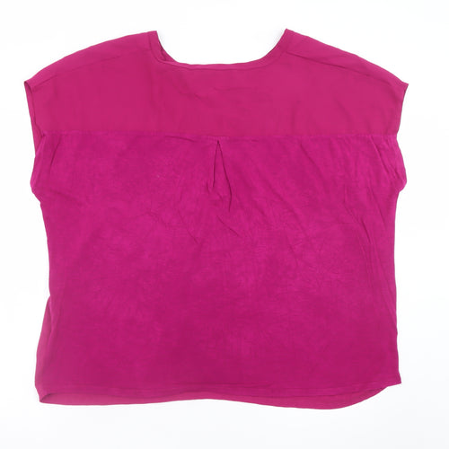 Bonmarché Women’s Pink Sleeveless V-Neck Blouse Size 22