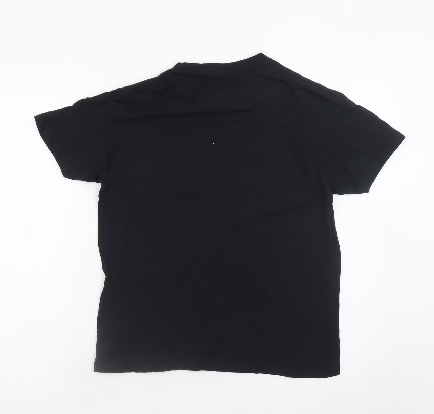 UFC Women's Black Short Sleeve T-Shirt Size S Cotton Sports Top