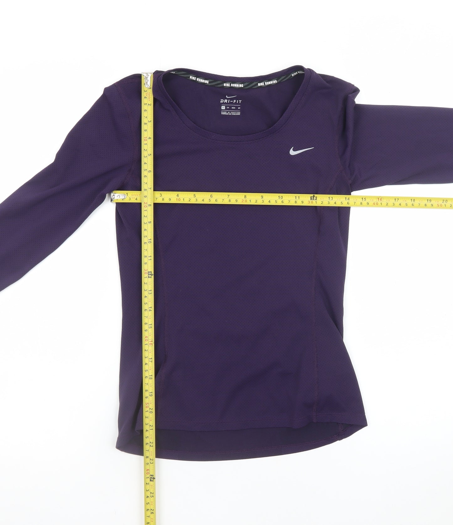 Nike Women Purple Dri-FIT Long Sleeve Running Top XS
