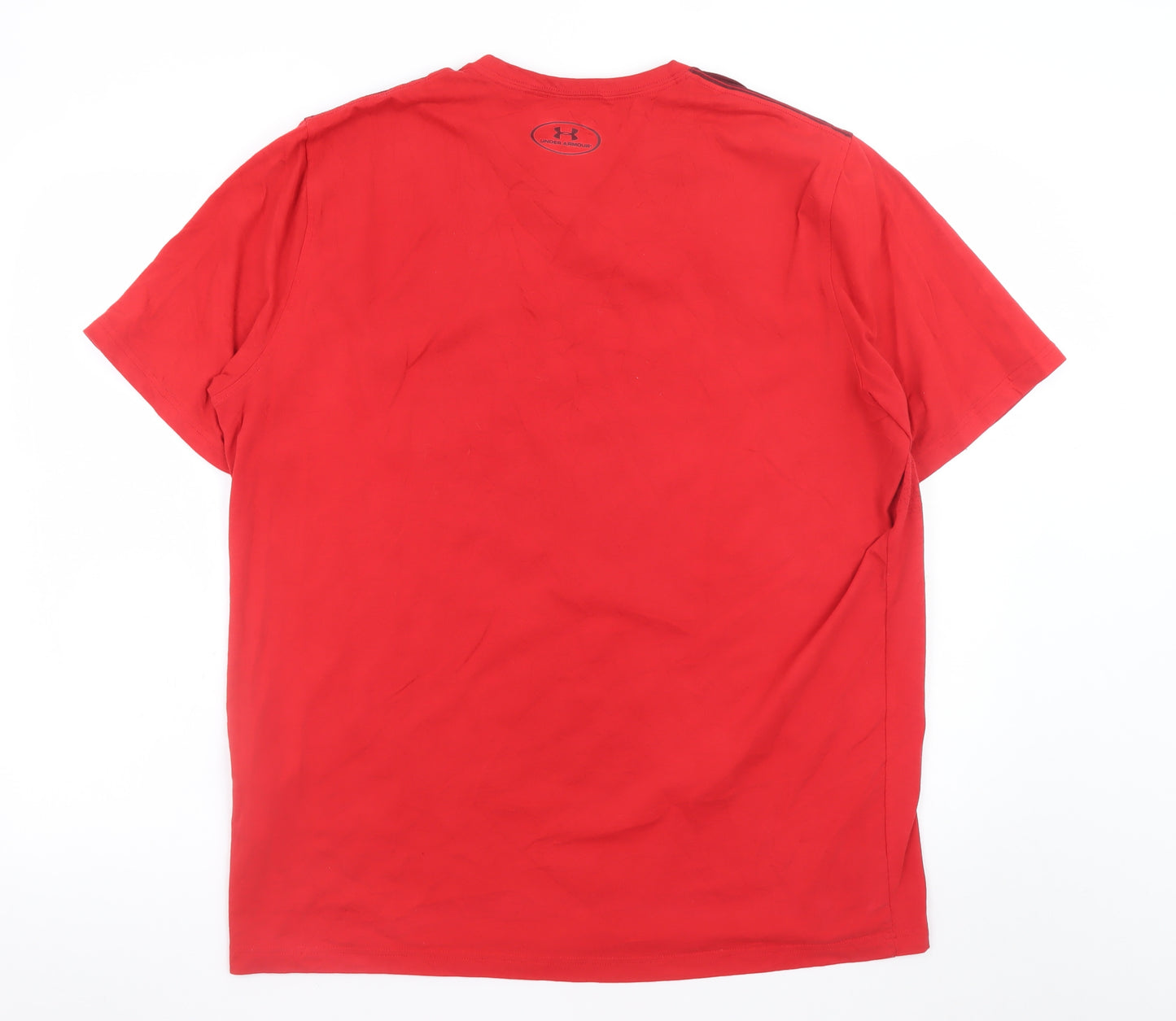 Under Armour Men's Red Gradient HeatGear T-Shirt Size L Loose Fit