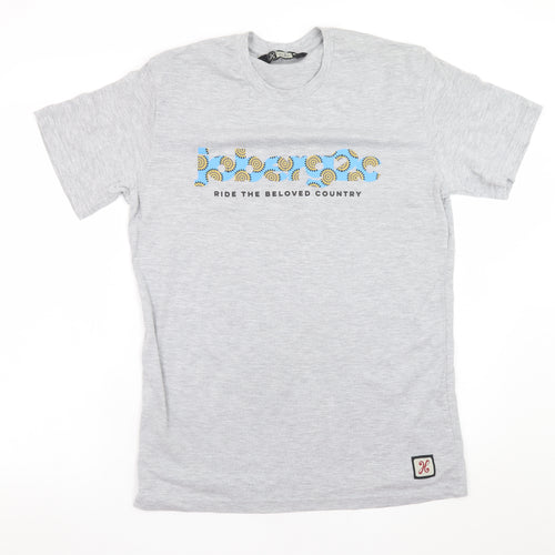 Holmes Brothers Men's Grey Graphic Print Cotton T-Shirt Size M