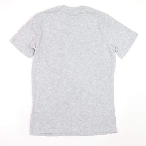 Holmes Brothers Men's Grey Graphic Print Cotton T-Shirt Size M