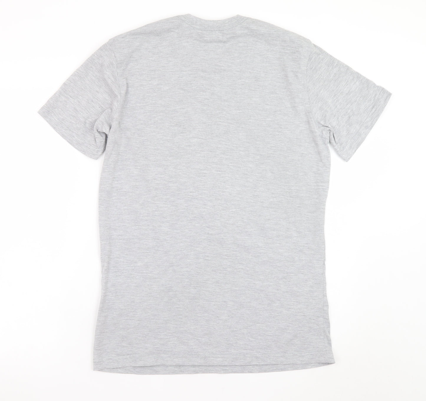 Holmes Brothers Men's Grey Graphic Print Cotton T-Shirt Size M
