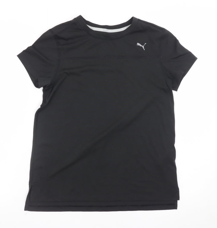 Puma Mens Black Drycell Athletic Fit Short Sleeve T-Shirt Size L