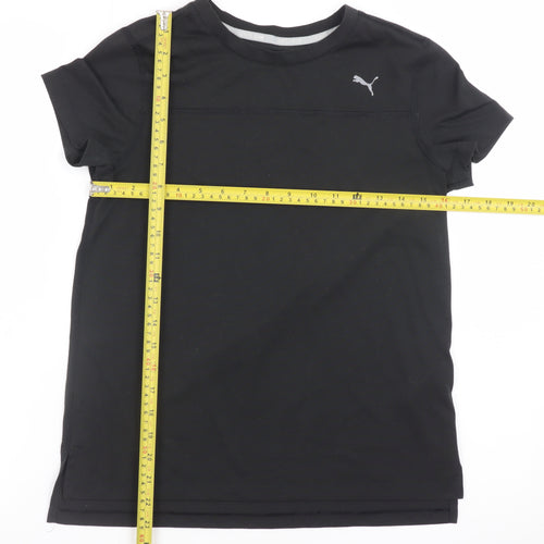 Puma Mens Black Drycell Athletic Fit Short Sleeve T-Shirt Size L
