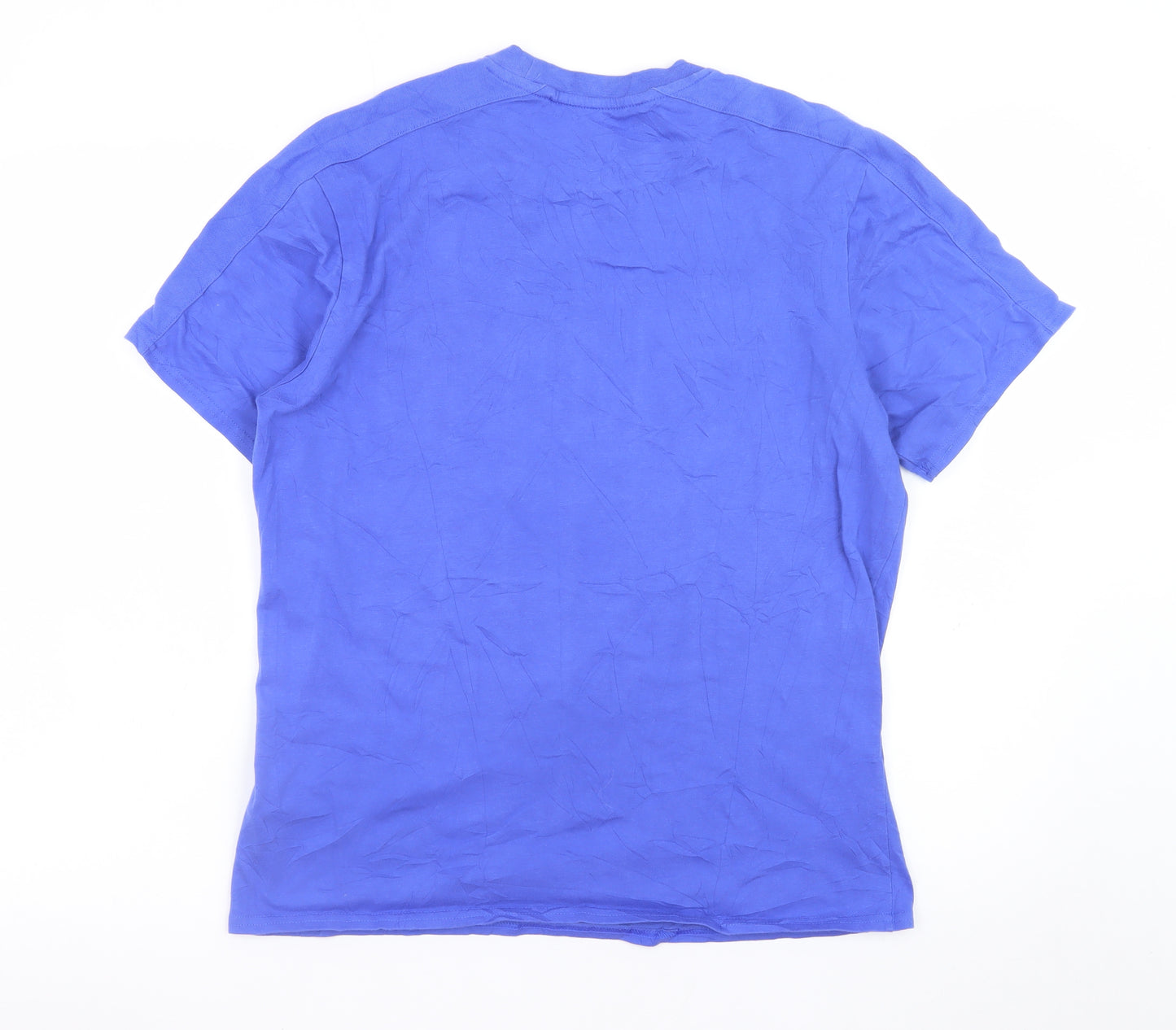 Umbro Men's Blue Huddersfield Town Short Sleeve T-Shirt Size M