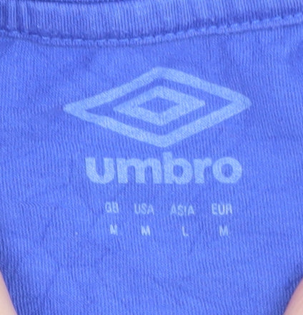 Umbro Men's Blue Huddersfield Town Short Sleeve T-Shirt Size M