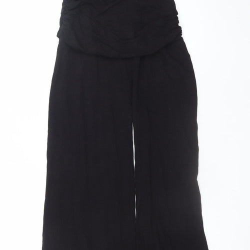 Pepperberry Womens Black Size 8 Sleeveless Jumpsuit Wide-Leg Style