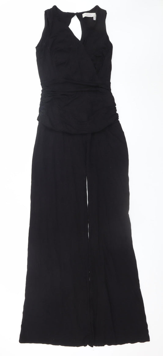 Pepperberry Womens Black Size 8 Sleeveless Jumpsuit Wide-Leg Style
