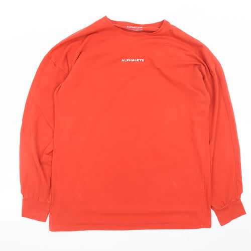 Alphalete Men's Red Long Sleeve Performance Fit T-Shirt L