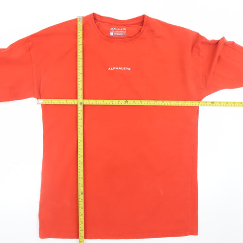Alphalete Men's Red Long Sleeve Performance Fit T-Shirt L