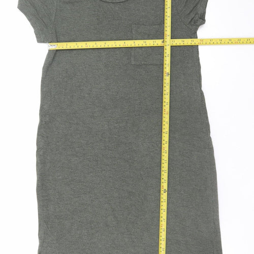 C&C California Women’s Grey T-Shirt Dress S Short Sleeve Casual