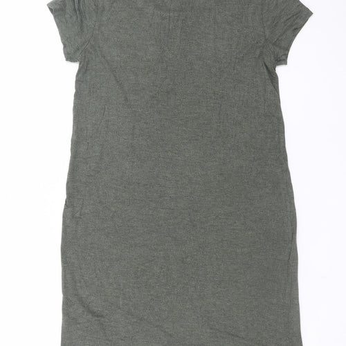 C&C California Women’s Grey T-Shirt Dress S Short Sleeve Casual