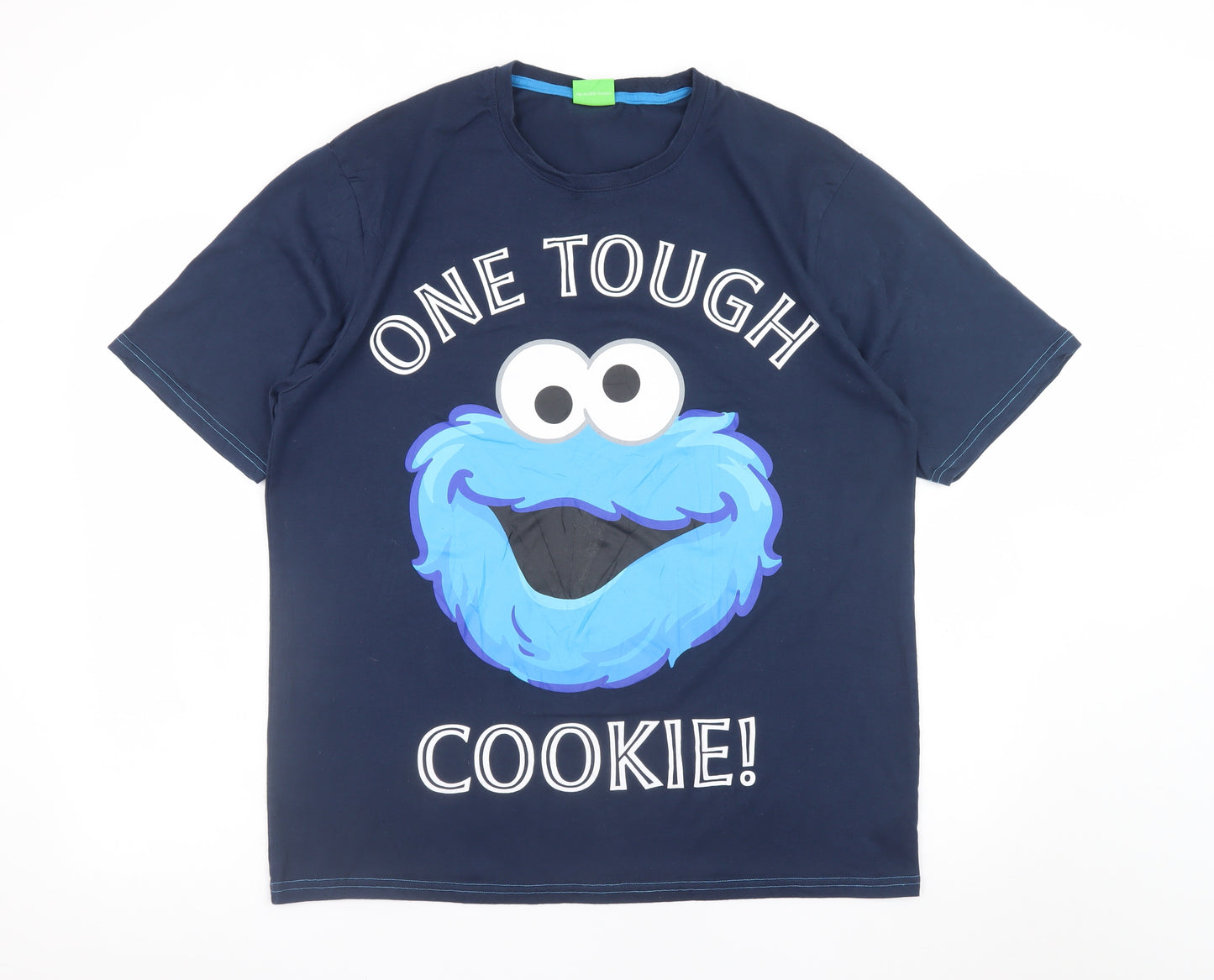 George Men’s Navy Cookie Monster Graphic T-Shirt Large