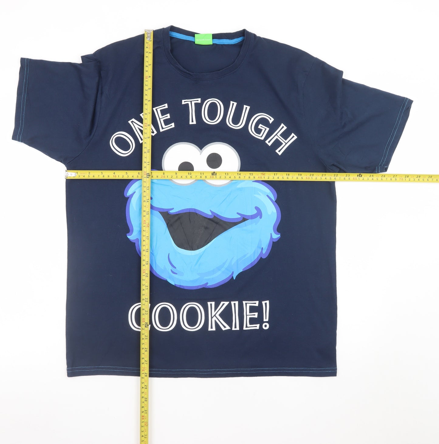 George Men’s Navy Cookie Monster Graphic T-Shirt Large