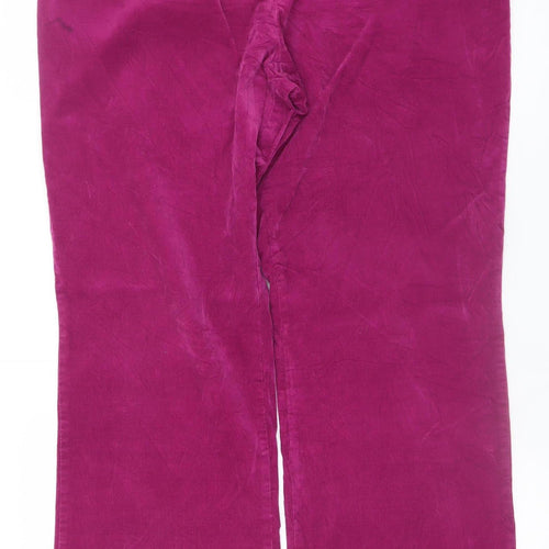 Orvis Women's Pink Corduroy Straight Jeans Size 16 Regular