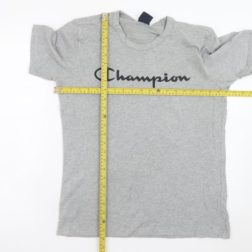 Champion Men's Grey Crew Neck Short Sleeve T-Shirt Size S