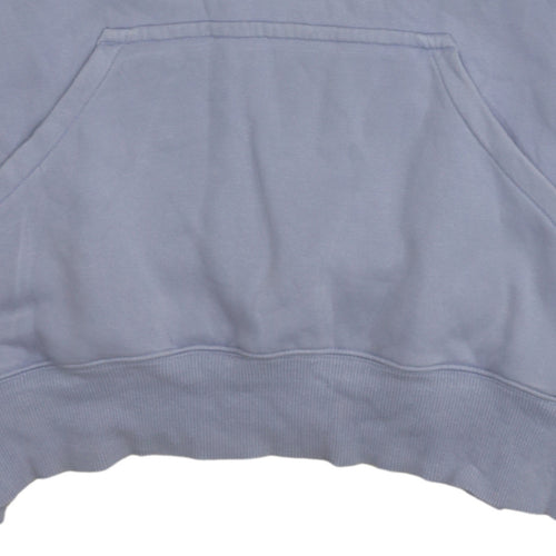 Nike Women’s Blue Pullover Hoodie Medium Cotton Blend Casual