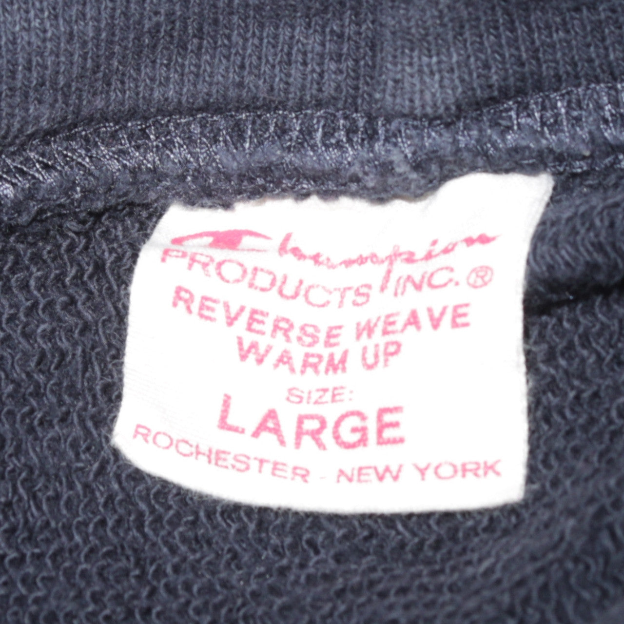 Champion Men's Blue Reverse Weave Pullover Hoodie Size L