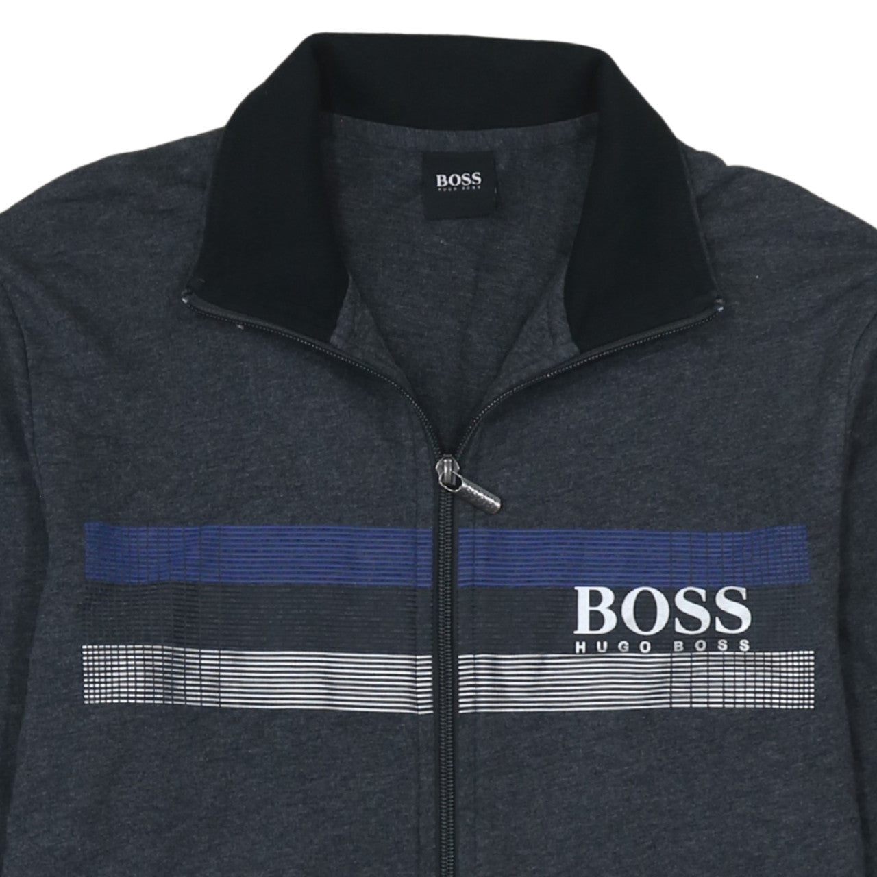 Hugo Boss Men's Grey Track Jacket Size M Full Zip Lightweight