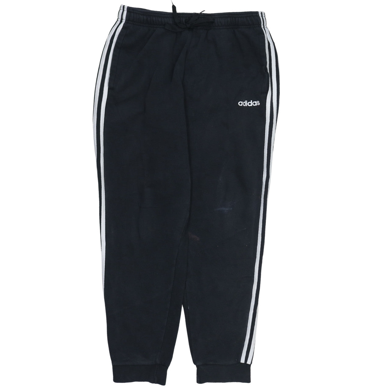Adidas Men's Black Jogger Trousers L Fleece Regular Fit Sportswear