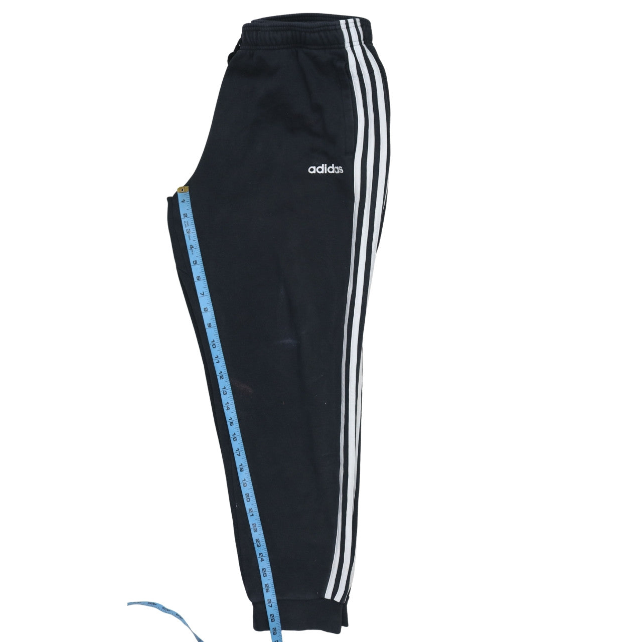 Adidas Men's Black Jogger Trousers L Fleece Regular Fit Sportswear