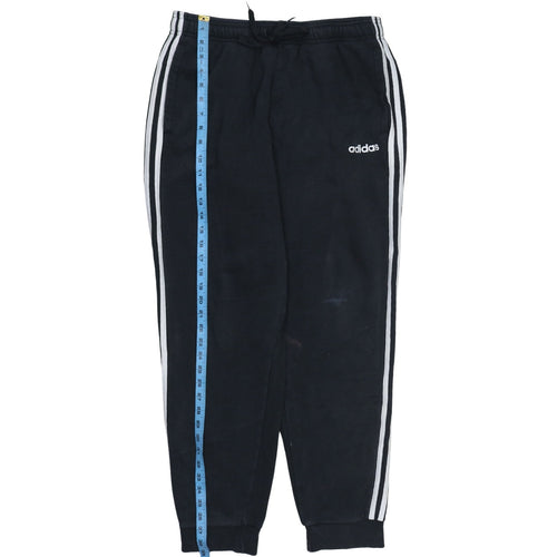 Adidas Men's Black Jogger Trousers L Fleece Regular Fit Sportswear