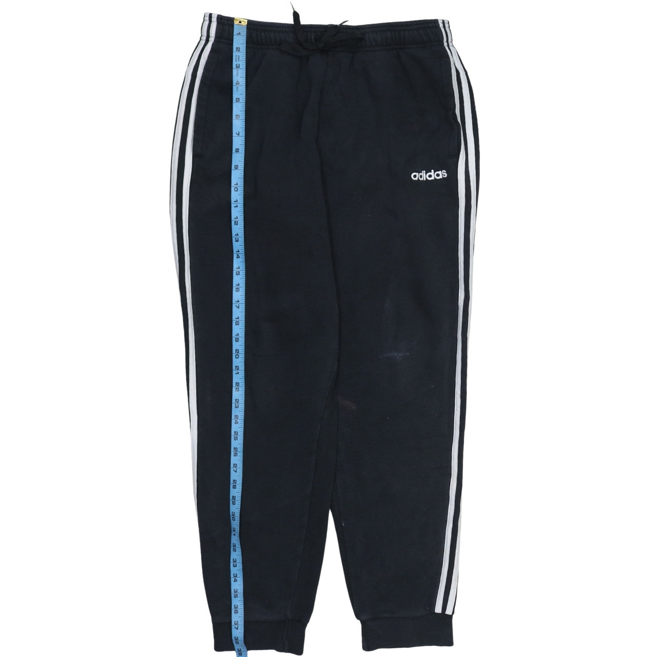 Adidas Men's Black Jogger Trousers L Fleece Regular Fit Sportswear