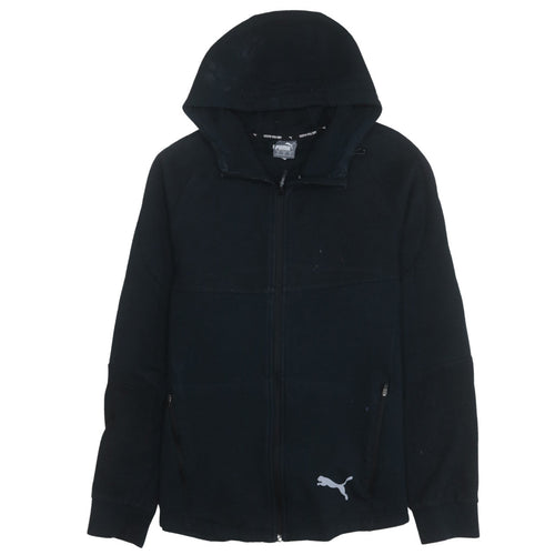 Puma Men's Black Full Zip Hoodie Size M Sportswear Fleece