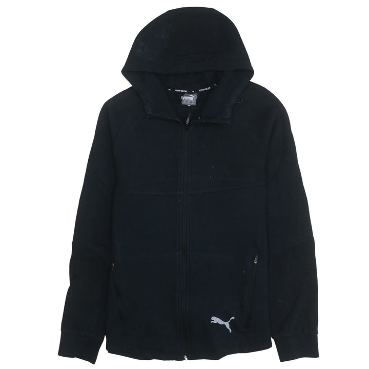 Puma Men's Black Full Zip Hoodie Size M Sportswear Fleece