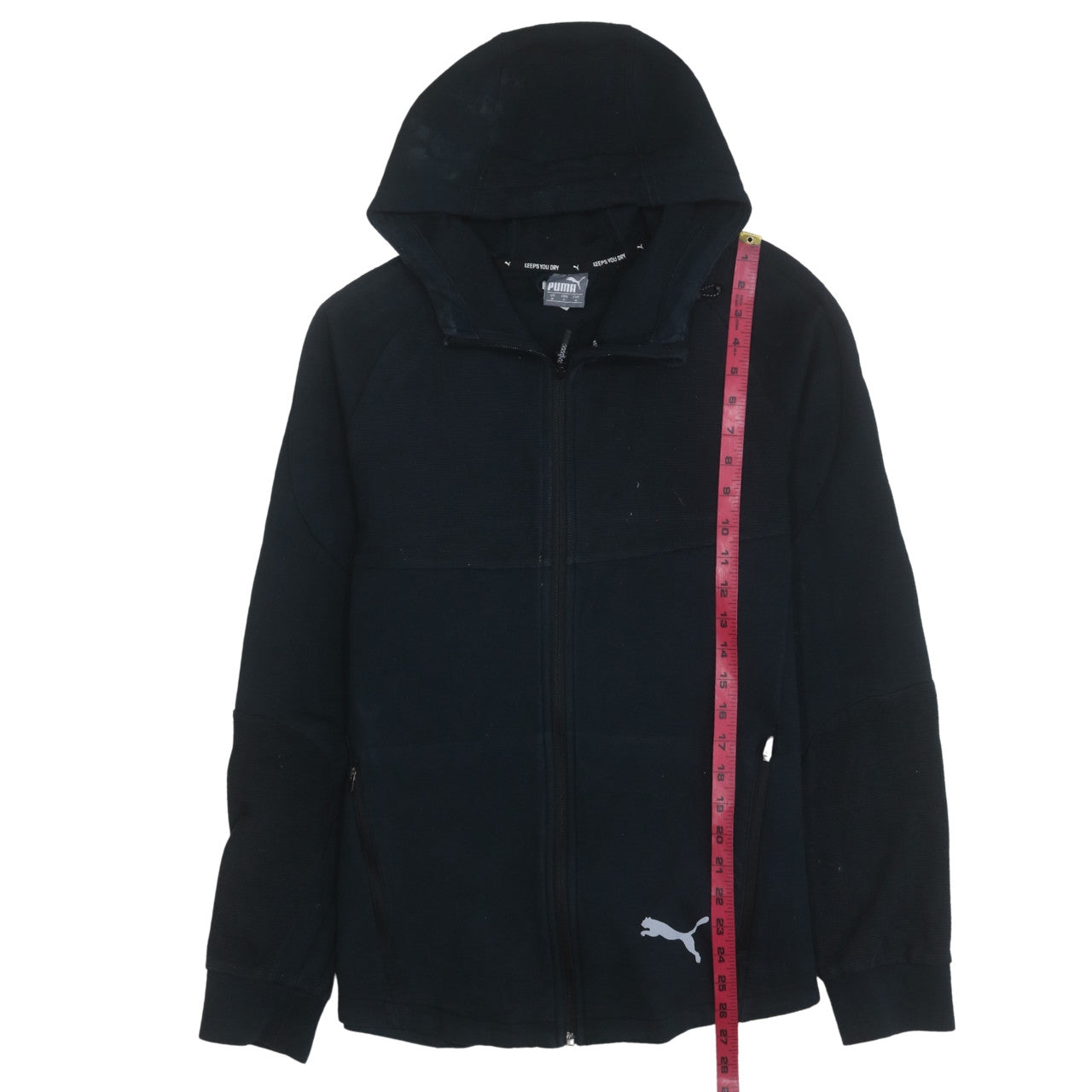 Puma Men's Black Full Zip Hoodie Size M Sportswear Fleece