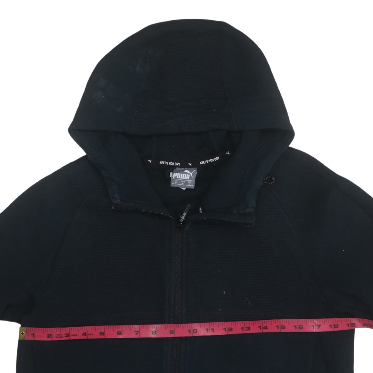 Puma Men's Black Full Zip Hoodie Size M Sportswear Fleece
