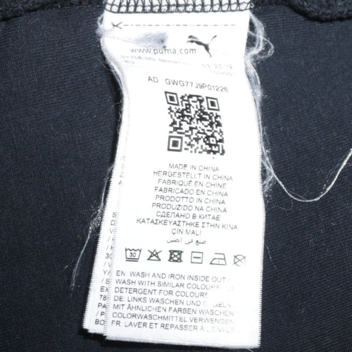 Puma Men's Black Full Zip Hoodie Size M Sportswear Fleece