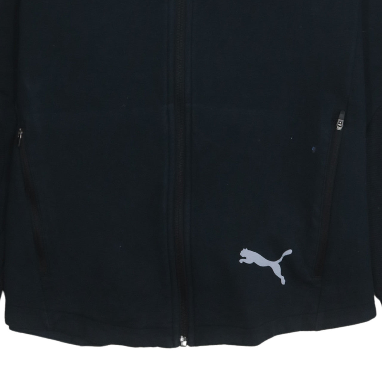 Puma Men's Black Full Zip Hoodie Size M Sportswear Fleece