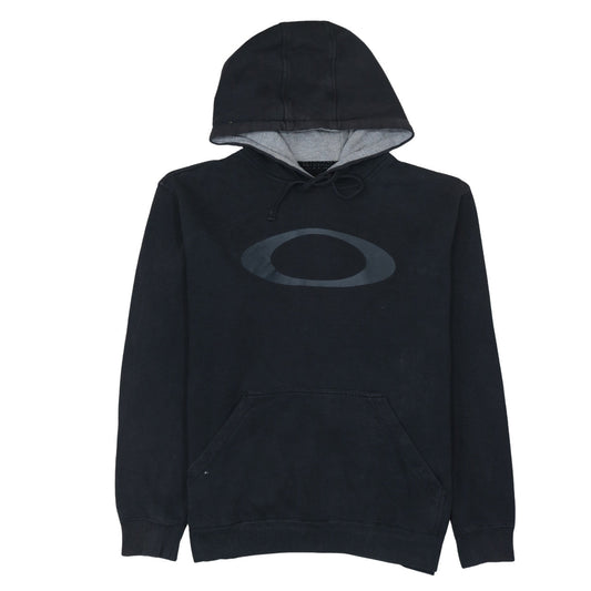 Oakley Mens Black Pullover Hoodie M Logo Fleece Sweatshirt