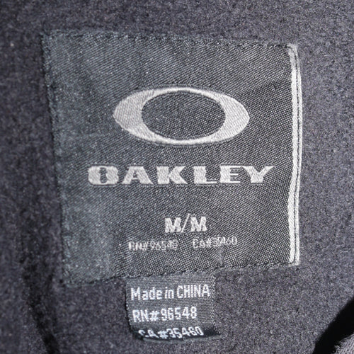 Oakley Mens Black Pullover Hoodie M Logo Fleece Sweatshirt