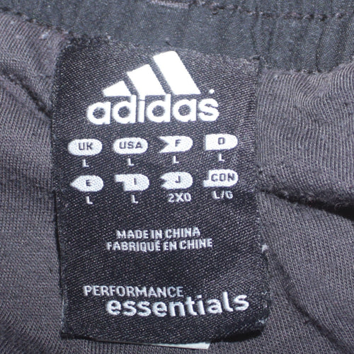 Adidas Men's Black Performance Essentials Track Pants L
