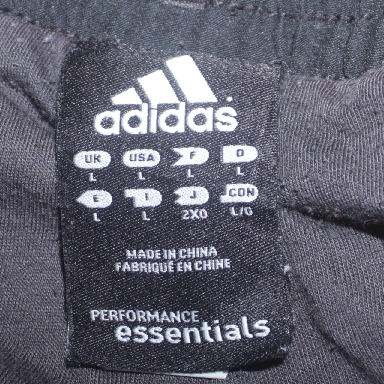 Adidas Men's Black Performance Essentials Track Pants L
