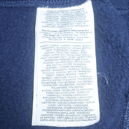 Nike Men's Blue XL Pullover Hoodie Fleece Sweatshirt