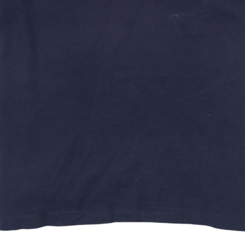 Puma Men’s Blue Cotton Polo Shirt L Regular Fit Sports Style