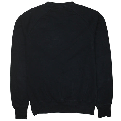 Ellesse Men's Black Crew Neck Embroidered Sweatshirt Size S