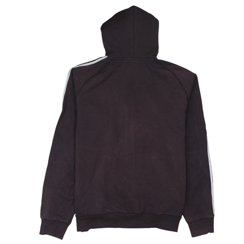 Adidas Men's Black XL Full Zip Hoodie Essentials Cotton Blend