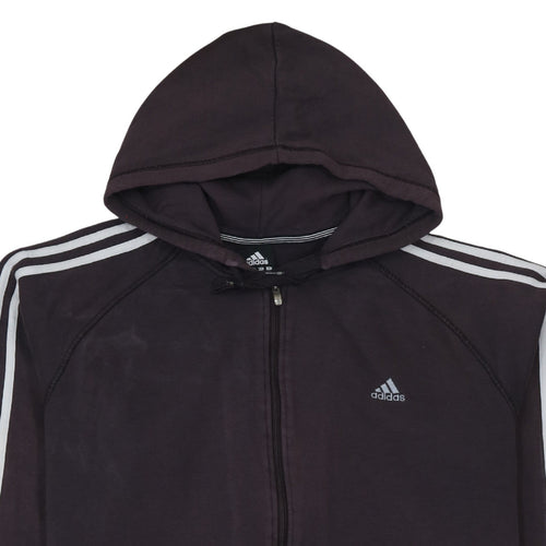 Adidas Men's Black XL Full Zip Hoodie Essentials Cotton Blend