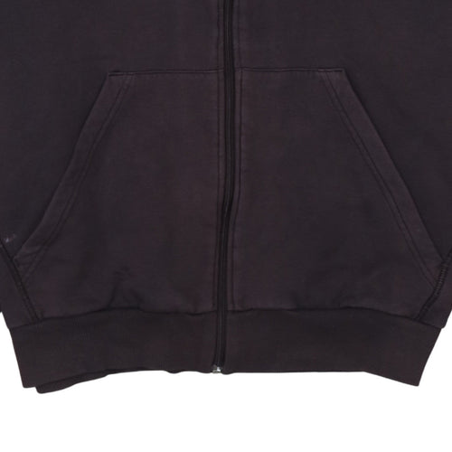 Adidas Men's Black XL Full Zip Hoodie Essentials Cotton Blend